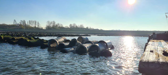 De hergebruikte buizen